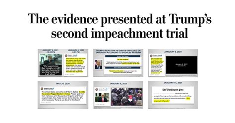 See all the evidence presented in Trump’s impeachment trial.